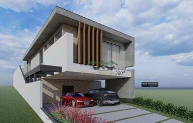 Imagem: A casa em condomínio possui 4 Dormitórios, 5 Banheiros, 5