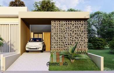 Imagem: A casa em condomínio possui 3 Dormitórios, 2 Banheiros, 2