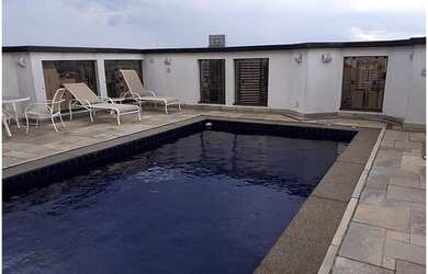 Imagem: O apartamento na cobertura possui 4 Dormitórios, 5 Banheiros