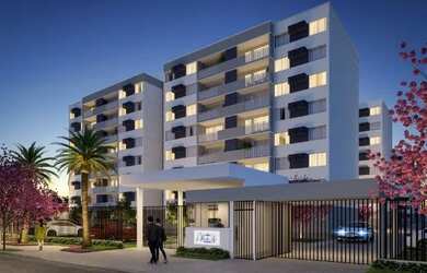 Imagem: O apartamento possui 2 Dormitórios, 1 Banheiro, 1 Vaga na garagem