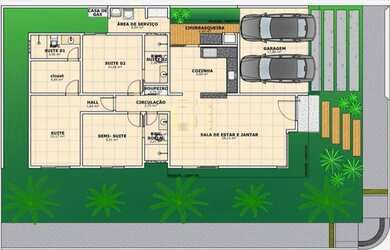 Imagem 4: Excelente Casa Térrea de 125 m², com 02 quartos no Cond. Ecoville I Parque das Nações, Pa