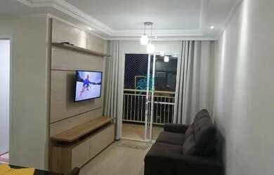 Imagem: O apartamento possui 2 Dormitórios, 1 Banheiro, 1 Vaga na garagem