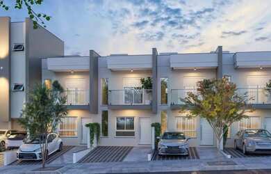 Imagem: A casa possui 2 Dormitórios, 2 Banheiros, 2 Vagas na garagem