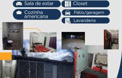 Imagem: A casa possui 2 Dormitórios, 2 Banheiros, 1 Vaga na garagem