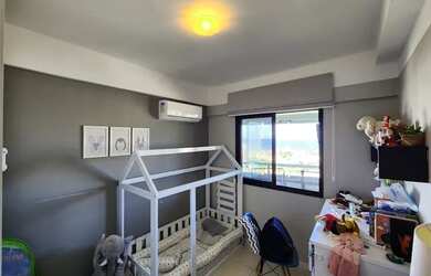 Imagem 3: Bosque Patamares, 3 quartos sendo 1 suíte, vista mar, 80m², varanda, armários e 2 vagas de