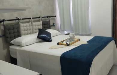 Imagem: O apartamento possui 1 Dormitório, 1 Banheiro, 1 Vaga na garagem