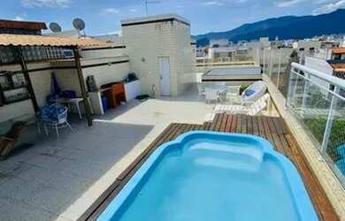 Imagem: O apartamento na cobertura possui 4 Dormitórios, 5 Banheiros