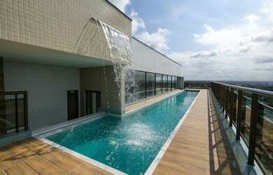 Imagem: O apartamento possui 1 Dormitório, 1 Banheiro, 1 Vaga na garagem