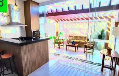 Imagem: A casa possui 3 Dormitórios, 2 Banheiros, 2 Vagas na garagem