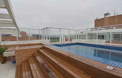 Imagem: O apartamento na cobertura possui 3 Dormitórios, 4 Banheiros