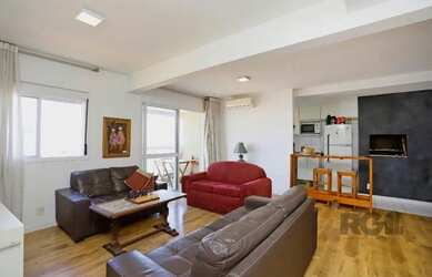 Imagem 8: Vista por do sol Guaiba. Piscina, Churrasqueira, Imóvel mobiliadoeAr-condicionado