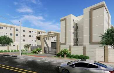 Imagem: O apartamento possui 2 Dormitórios, 1 Banheiro, 1 Vaga na garagem