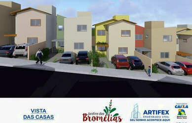 Imagem: A casa possui 3 Dormitórios, 3 Banheiros, 2 Vagas na garagem