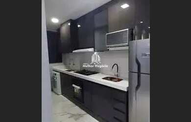 Imagem: O apartamento possui 2 Dormitórios, 1 Banheiro, 1 Vaga na garagem