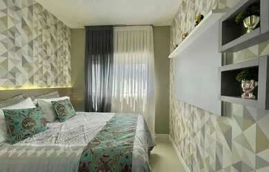 Imagem: O apartamento possui 2 Dormitórios, 2 Banheiros e 1 Vaga na