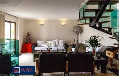 Imagem: O apartamento na cobertura possui 4 Dormitórios, 4 Banheiros