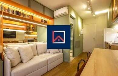 Imagem: O apartamento possui 1 Dormitório, 1 Banheiro, 1 Vaga na garagem