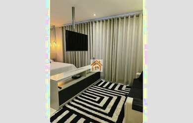 Imagem: O apartamento possui 1 Dormitório, 1 Banheiro, 1 Vaga na garagem