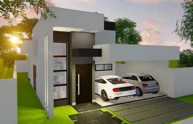 Imagem: A casa em condomínio possui 3 Dormitórios, 3 Banheiros, 2