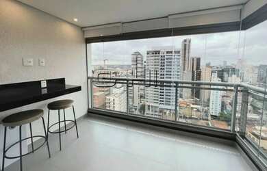 Imagem: O apartamento possui 1 Dormitório, 2 Banheiros, 1 Vaga na garagem