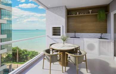 Imagem: O apartamento na cobertura possui 3 Dormitórios, 4 Banheiros