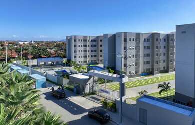 Imagem: O apartamento possui 2 Dormitórios, 1 Banheiro, 1 Vaga na garagem