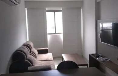 Imagem: O apartamento possui 1 Dormitório, 1 Banheiro, 1 Vaga na garagem