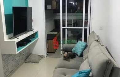Imagem: O apartamento possui 2 Dormitórios, 1 Banheiro, 1 Vaga na garagem