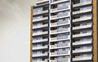 Imagem: O apartamento possui 2 Dormitórios, 1 Banheiro, 1 Vaga na garagem