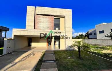 Imagem: A casa em condomínio possui 4 Dormitórios, 5 Banheiros, 4