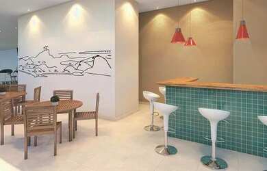 Imagem: O apartamento na cobertura possui 3 Dormitórios, 3 Banheiros