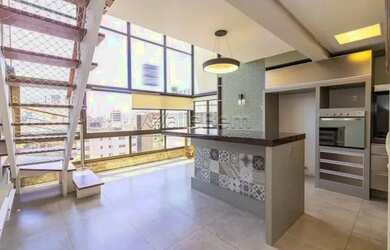 Imagem: O apartamento na cobertura possui 2 Dormitórios, 4 Banheiros