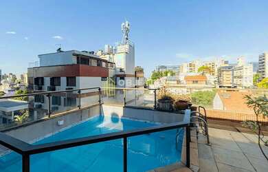 Imagem: O apartamento na cobertura possui 3 Dormitórios, 5 Banheiros