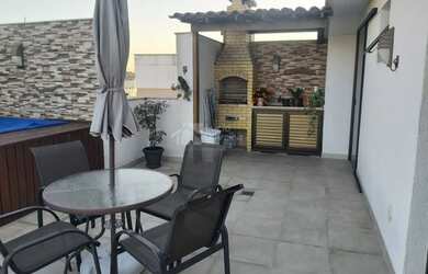 Imagem: O apartamento na cobertura possui 3 Dormitórios, 3 Banheiros