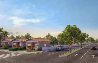 Imagem: A casa em condomínio possui 2 Dormitórios, 1 Banheiro, 3 Vagas