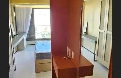 Imagem: O apartamento possui 1 Dormitório, 1 Banheiro, 1 Vaga na garagem