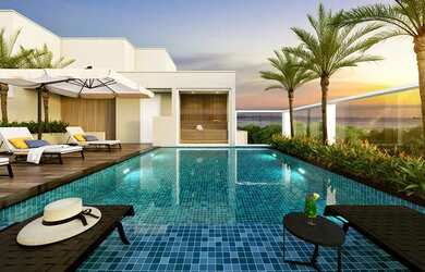 Imagem: O apartamento possui 1 Dormitório, 1 Banheiro, 1 Vaga na garagem