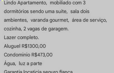 Imagem: O apartamento possui 3 Dormitórios, 2 Banheiros, 2 Vagas na