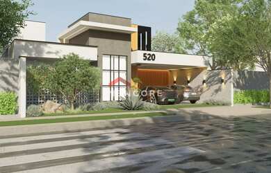 Imagem: A casa possui 3 Dormitórios, 3 Banheiros, 2 Vagas na garagem