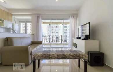 Imagem: O apartamento possui 1 Dormitório, 1 Banheiro, 1 Vaga na garagem