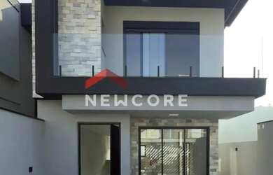 Imagem: A casa possui 3 Dormitórios, 5 Banheiros, 4 Vagas na garagem