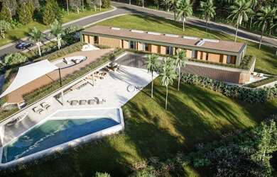 Imagem: A casa possui 5 Dormitórios, 5 Banheiros, 4 Vagas na garagem