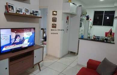 Imagem: O apartamento possui 2 Dormitórios, 1 Banheiro, 1 Vaga na garagem