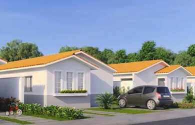 Imagem: A casa em condomínio possui 3 Dormitórios, 2 Banheiros, 2