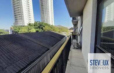 Imagem: O apartamento possui 1 Dormitório, 1 Banheiro, 1 Vaga na garagem