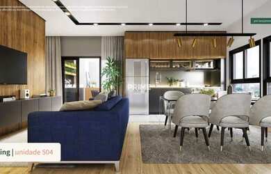 Imagem: O apartamento possui 2 Dormitórios, 1 Banheiro, 1 Vaga na garagem