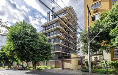 Imagem: O apartamento possui 1 Dormitório, 1 Banheiro, 1 Vaga na garagem