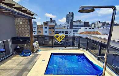 Imagem: O apartamento na cobertura possui 2 Dormitórios, 3 Banheiros