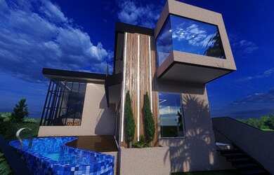 Imagem: A casa em condomínio possui 3 Dormitórios, 5 Banheiros, 4