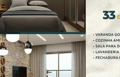 Imagem: O apartamento possui 2 Dormitórios, 1 Banheiro, 1 Vaga na garagem